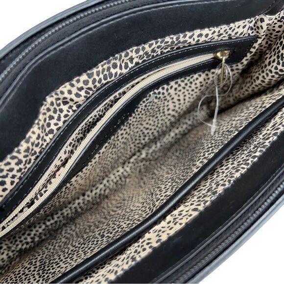 SOLE SOCIETY Envelope Clutch with Gold Hardware in Black and Gray - Picture 6 of 14